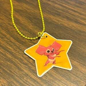 Discontinued 2016 Animal Jam Koala Foil Star Tag Necklace, HTF Y2K Nostalgia